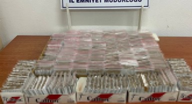 Kaçak makarona doldurulmuş içime hazır sigara ele geçirildi
