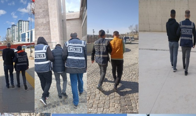 Kesinleşmiş hapis cezası bulunan 19 kişi yakalandı