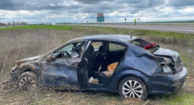 Komşu ilde otomobil şarampole yuvarlandı: 1’i ağır 3 yaralı