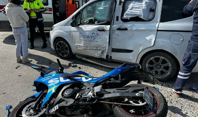 Milas'ta otomobil ile motosiklet çarpıştı: 2 yaralı