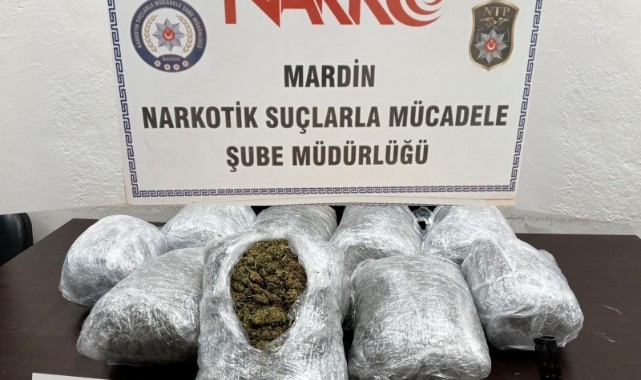 Nusaybin'de 10 kilo esrar ele geçirildi