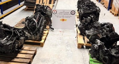O ilde çok sayıda kaçak lüks araç motoru ele geçirildi