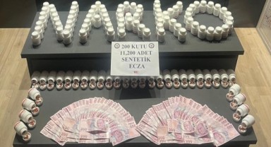 O ilde çok sayıda uyuşturucu hap ele geçirildi
