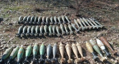 Pençe-Kaplan bölgesinde çok sayıda mühimmat yakalandı