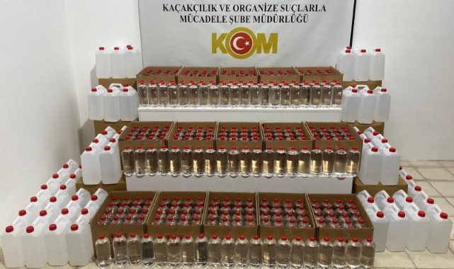 Samsun'da 1 ton etil alkol ele geçirildi