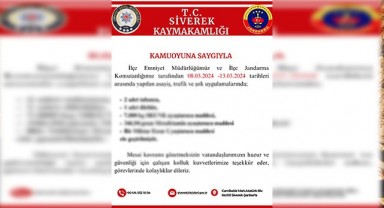 Siverek Kaymakamlığı 5 günlük bilançoyu paylaştı!