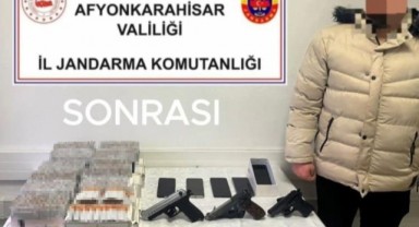 Sosyal medyadan tabanca satmaya çalışan şahıslar yakaladı