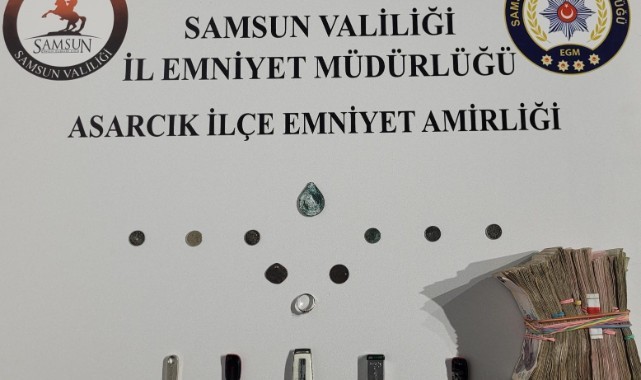 Şüpheli şahsın üzerinden tarihi eserler çıktı