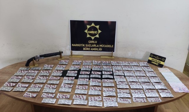 Tekirdağ'da çok sayıda uyuşturucu hap ele geçirildi