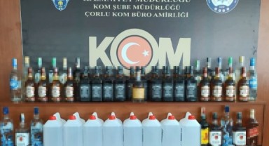 5 ilçede kaçak içki ve sigara operasyonu
