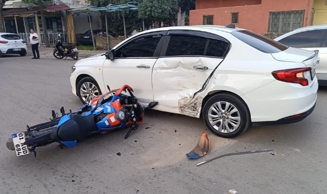 Adana’da motosiklet kazasında 1 kişi yaralandı