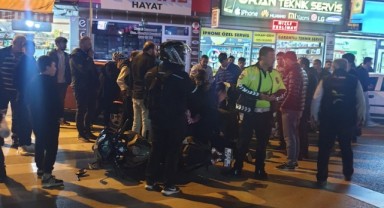 Ankara’da motosiklet yayaya çarptı: 2 yaralı