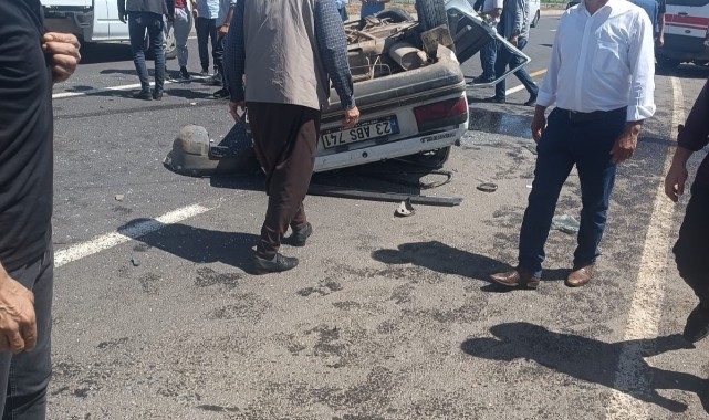 Diyarbakır’da iki otomobil çarpıştı: 6 yaralı