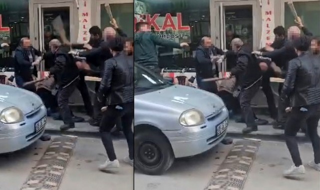 İki grup arasında tekme, tokat, sopalı kavga