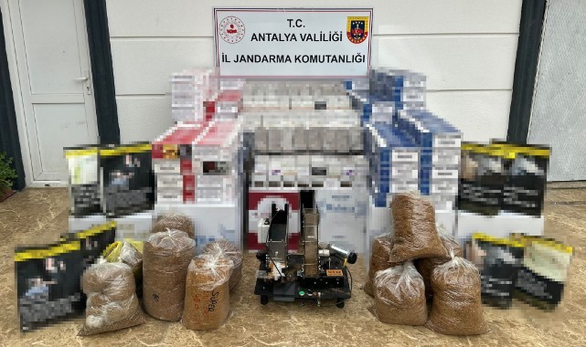 Jandarmadan kaçak sigara ve tütün operasyonu