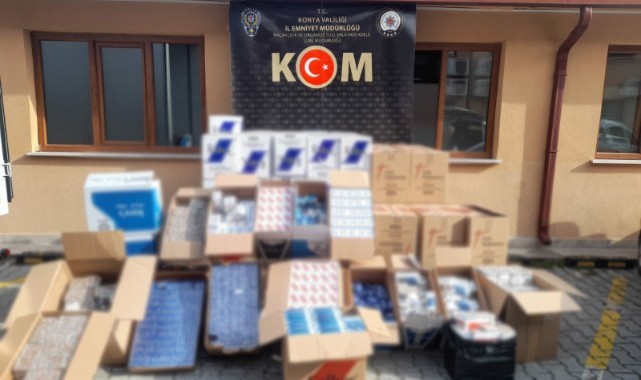 Konya'da kaçakçılık operasyonu: 14 gözaltı