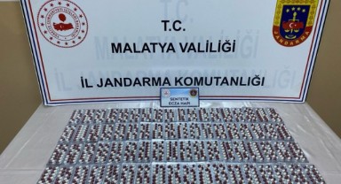 Malatya’da binden fazla sentetik hap ele geçirildi
