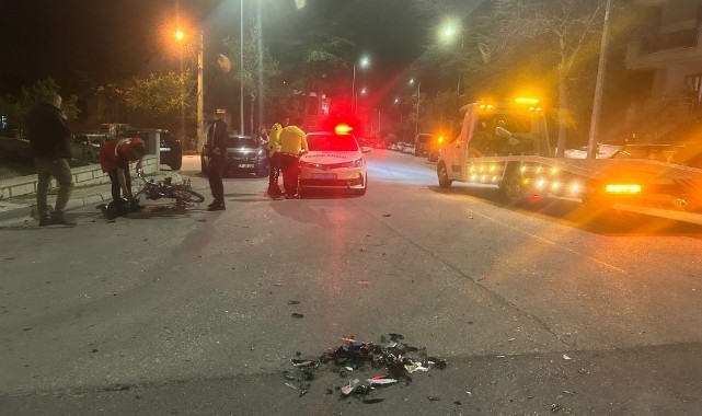Otomobil ile motosiklet çarpıştı: 1 ağır yaralı