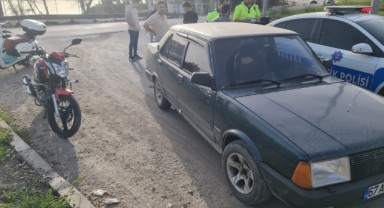 Otomobil motosikletle çarpıştı: 1 yaralı