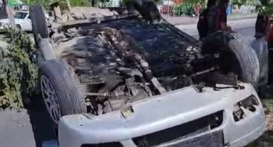 Otomobil takla attı: 2 yaralı