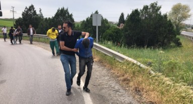 Polisten kaçan otomobil kaza yaptı