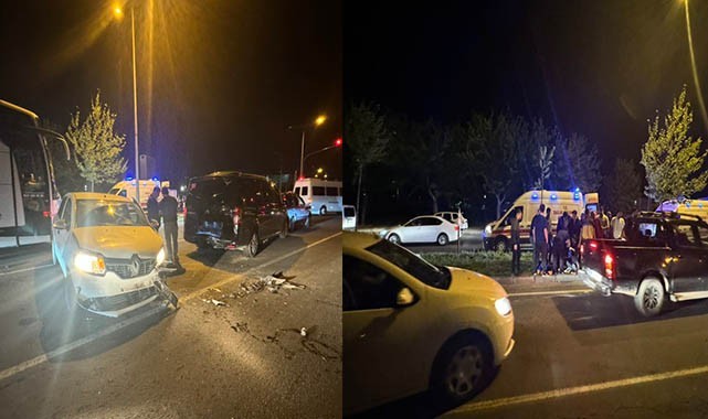 Şanlıurfa’da gece saatlerinde zincirleme kaza: 4 yaralı