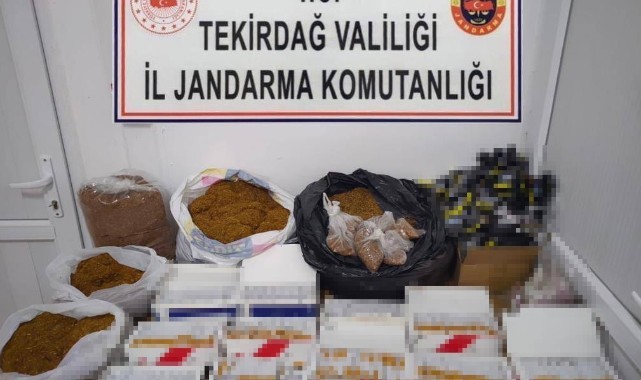 Tekirdağ’da uyuşturucu, makaron ve tütün ele geçirildi