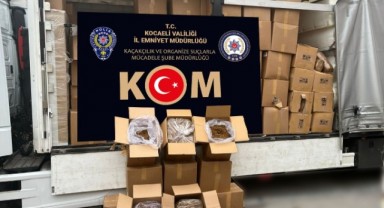 TEM Otoyolu'nda gümrük kaçağı tütün ele geçirildi