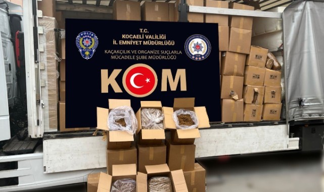 TEM Otoyolu'nda gümrük kaçağı tütün ele geçirildi