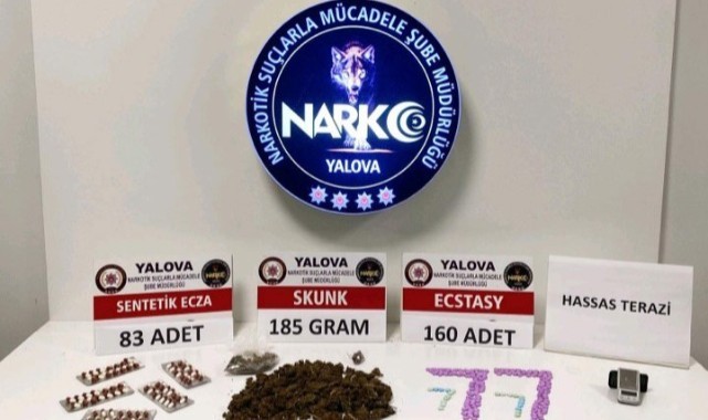 Yalova’da uyuşturucu operasyonlarında 2 tutuklama