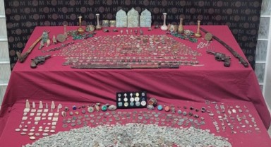 9 milyon 500 TL değerinde tarihi eser ele geçirildi