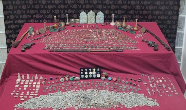 9 milyon 500 TL değerinde tarihi eser ele geçirildi