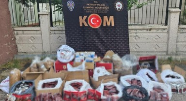 Aksaray’da kaçak tütün operasyonu: 2 gözaltı