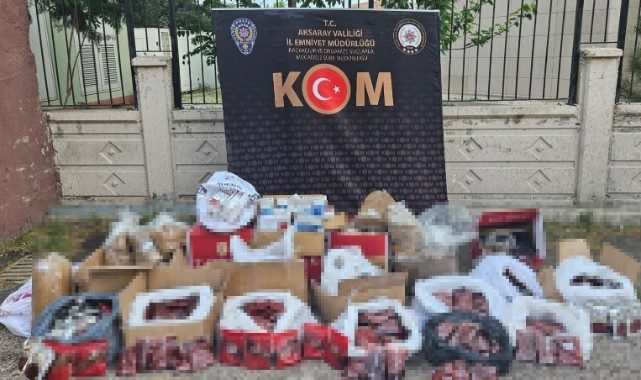 Aksaray’da kaçak tütün operasyonu: 2 gözaltı