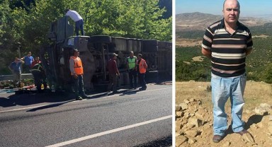 Bursa’da devrilen tırın sürücüsü hayatını kaybetti