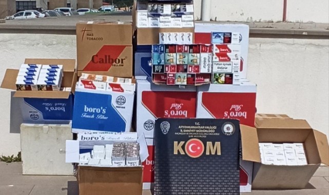 Çok sayıda kaçak sigara ile boş makaron ele geçirildi