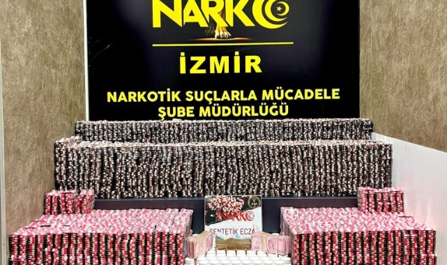 Çok sayıda sentetik uyuşturucu hap ele geçirildi