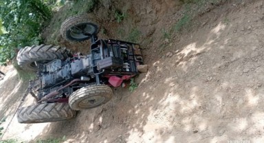 Devrilen traktörün altında kalan adam öldü