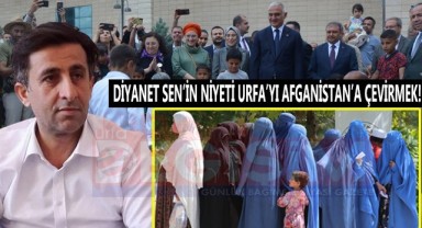 Diyanet Sen'in niyeti Urfa'yı Afganistan'a çevirmek!