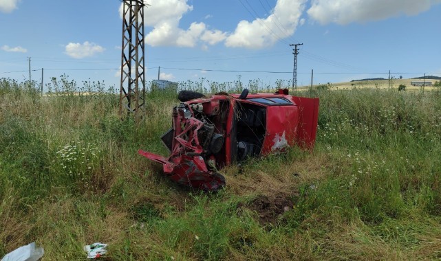 Diyarbakır’da feci kaza: 1 ölü, 2 ağır yaralı