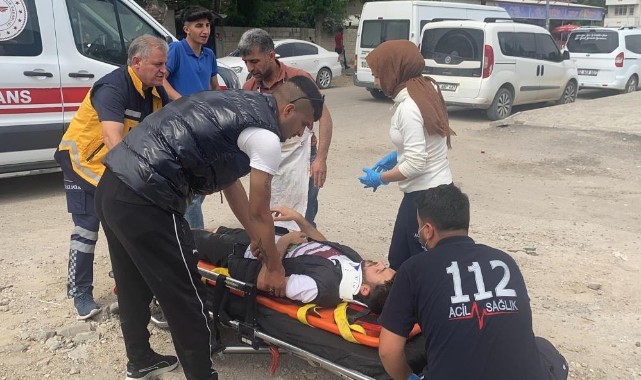 Elektrikli bisiklet devrildi: 1 yaralı