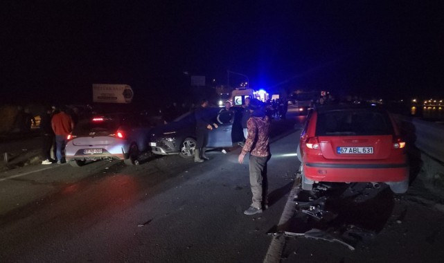 Ereğli’de zincirleme kazada 6 kişi yaralandı