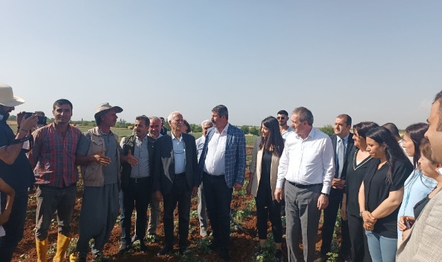 Eş Başkan Bakırhan ve vekil Buldan Hilvan'da