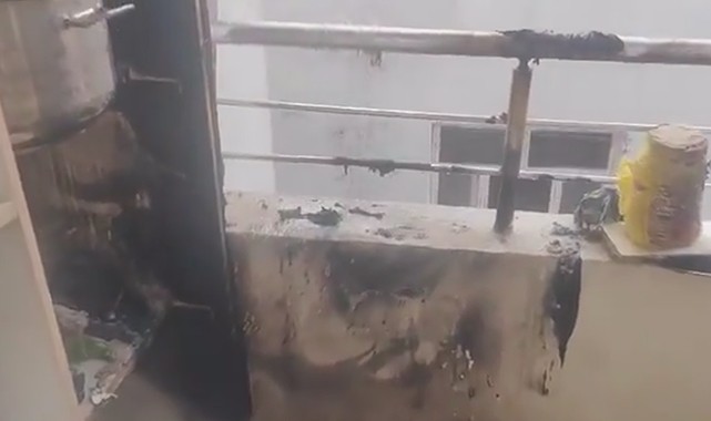 Eyyübiye'de mesken yangını!
