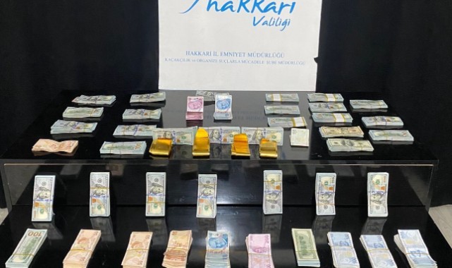 Hakkari'de çok sayıda dolar ile kaçak altın ele geçirildi
