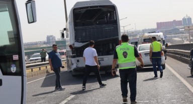 İşçi servisleri kaza yaptı: 35 işçi yaralandı