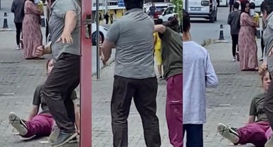 Kadına şiddet: Sokak ortasında tekme tokat dövüldü