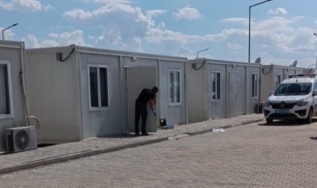 Komşu ilde depremzedenin kaldığı konteyner soyuldu