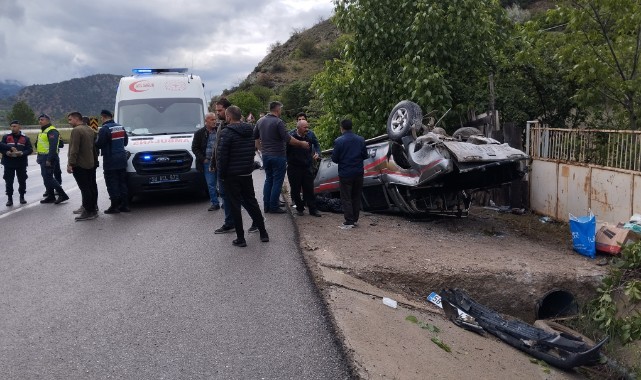 Kontrolden çıkan pikap devrildi: 5 yaralı