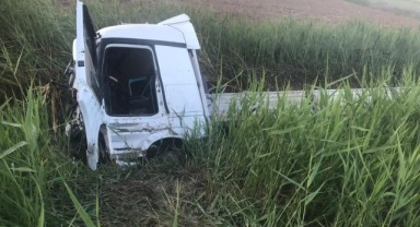 Kontrolden çıkan tır kanala uçtu: 1 ölü, 1 yaralı